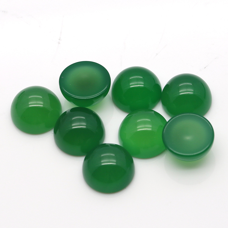 Natural chalcedony Green Agate For Ring DIY