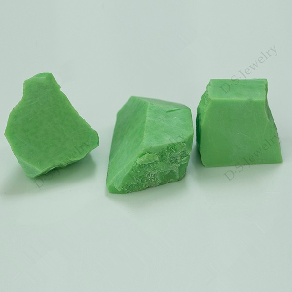 008/2# Raw Nano Jade Color Product Gemstone Green Nanosital Rough Uncut Stone For Sale