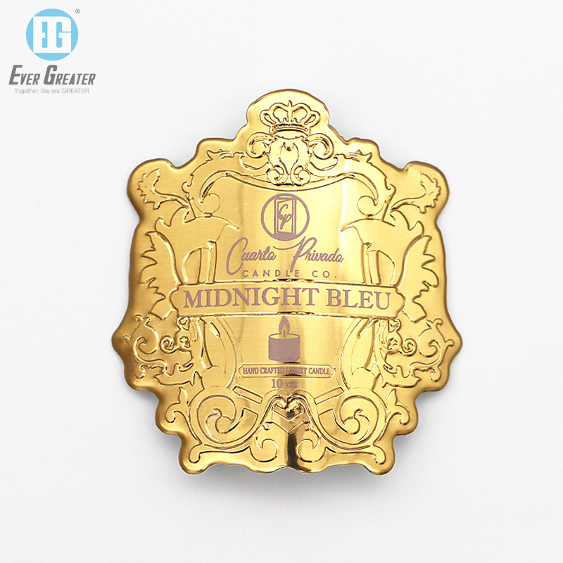 Custom High Quality Perfume Bottle Private Metal Logo Label With Over 25 Years Experience And ISO Certs