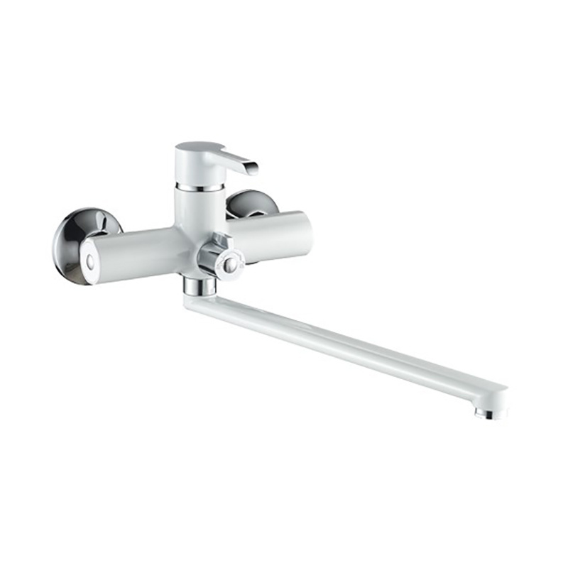 Hot tub faucet shower head zinc alloy body chrome outlet pipe bathroom shower faucet