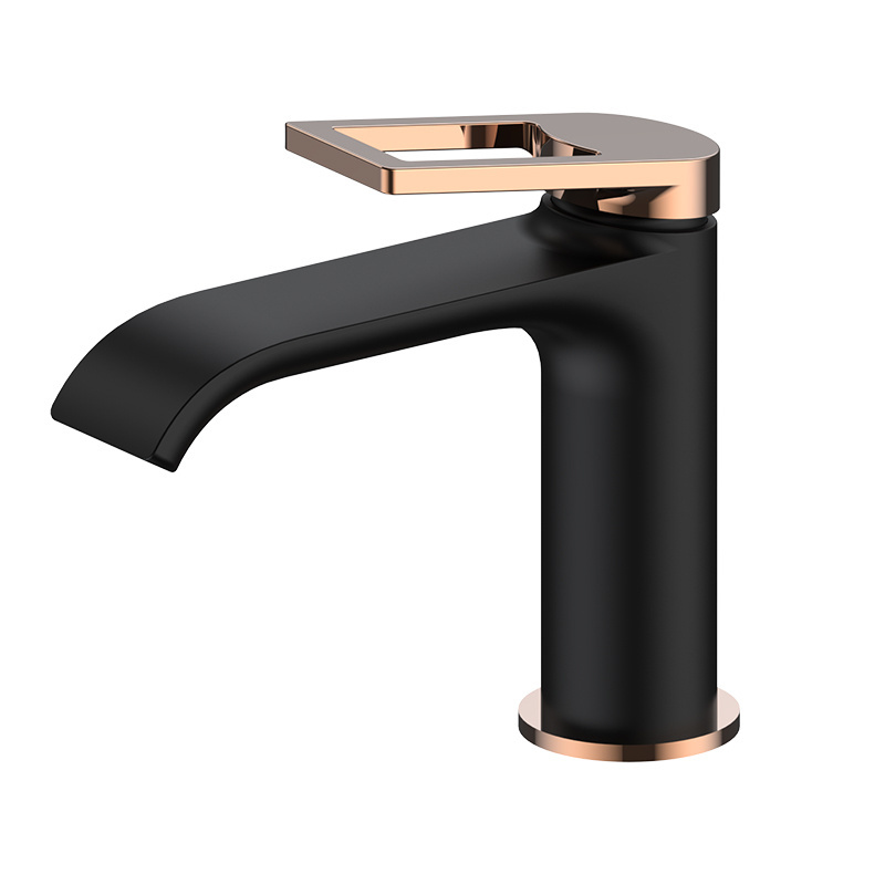 FAAO 2023 NEW Deck-mounted intelligent brass basin mixer faucet Waterfall hotel bathroom basin faucet