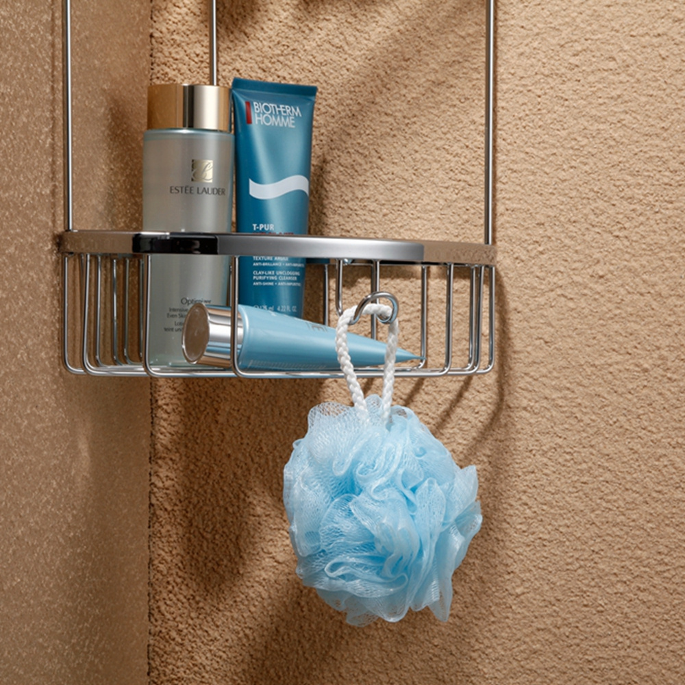 FAAO Wall mounted acrylic bathroom shower caddy