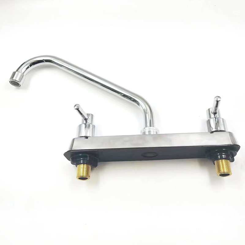 Double handle Hot and cold mixer faucet sink South American hot type kitchen faucet