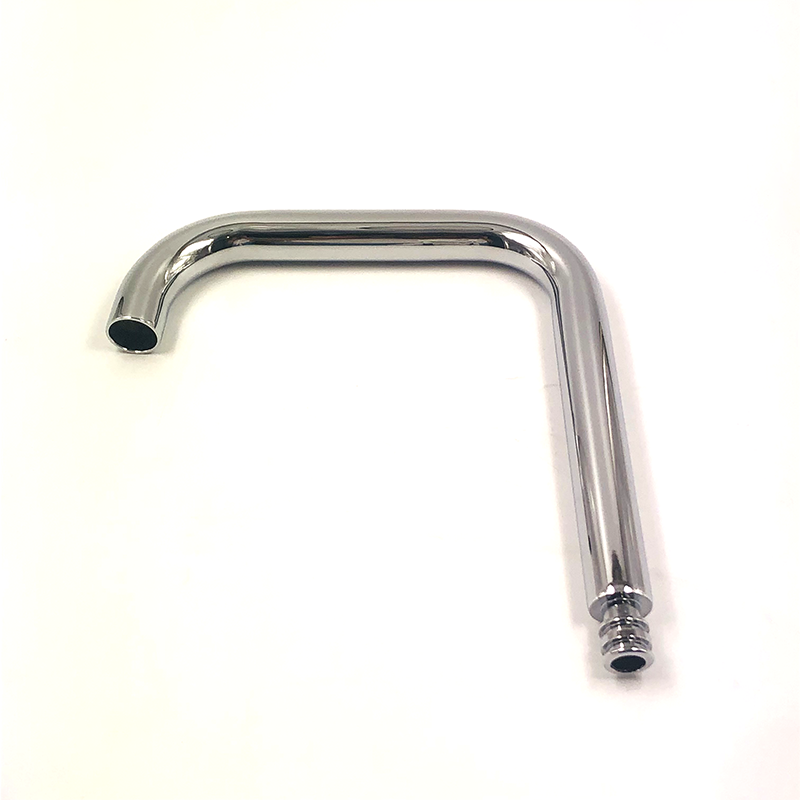 Manufacturers wholesale stainless steel elbow C pipe cold and hot basin faucet outlet pipe screw faucet fittings