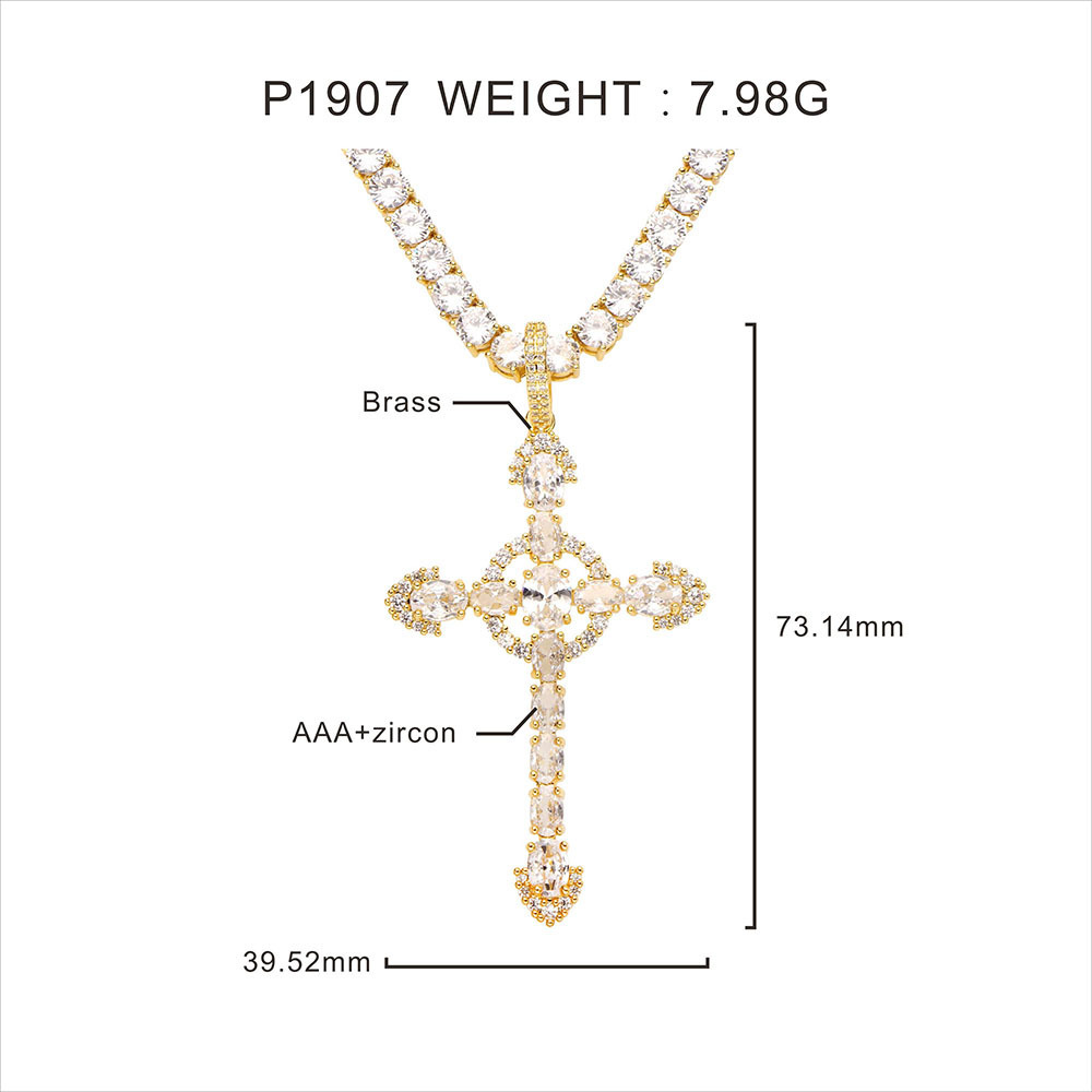 Hot sale Bling Celtic cross pendant necklace,christian jesus cross pendant necklace,zircon fashion jewelry cross necklace