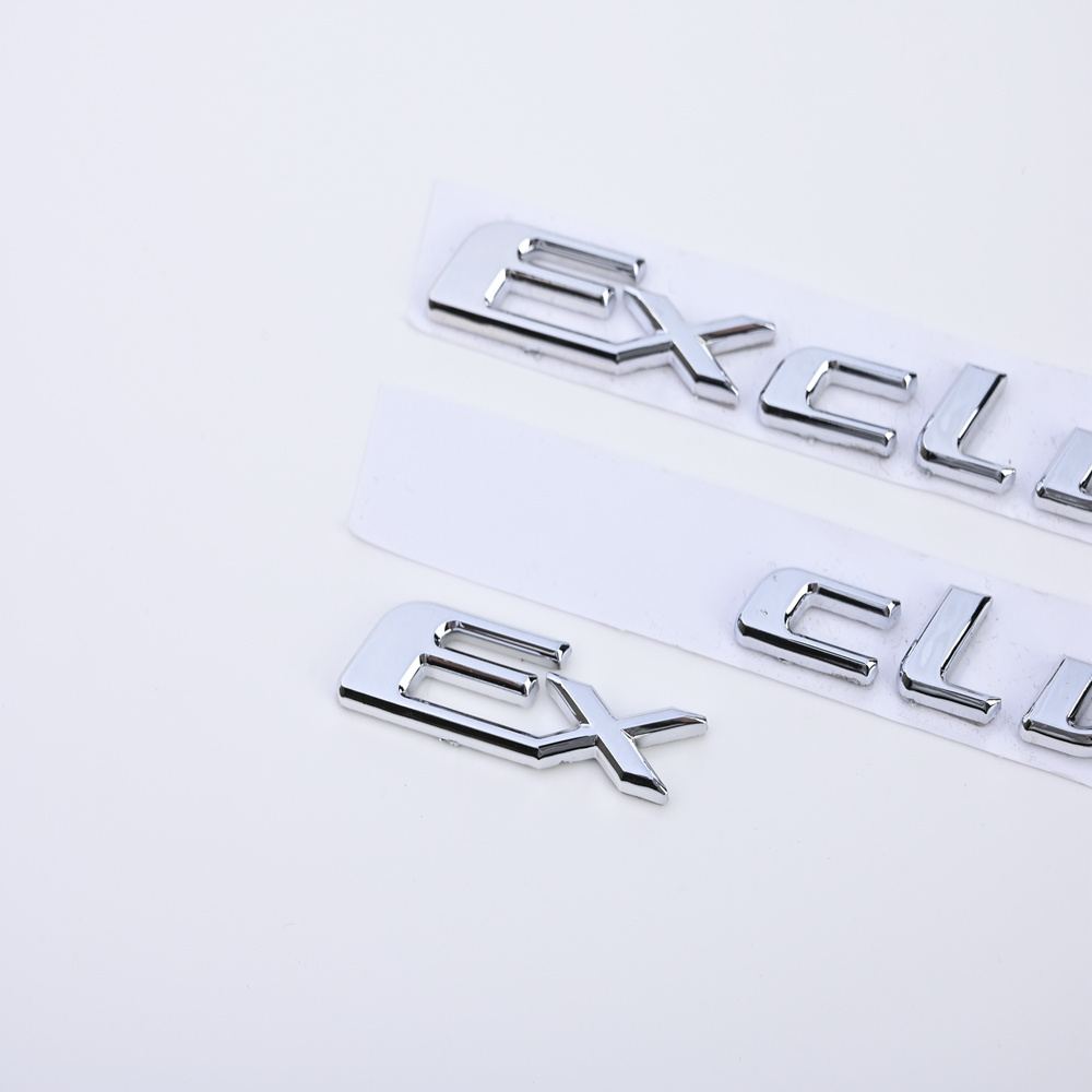 Custom Car letters Emblem ABS 3d Logo Chrome Car Badge Auto Emblem