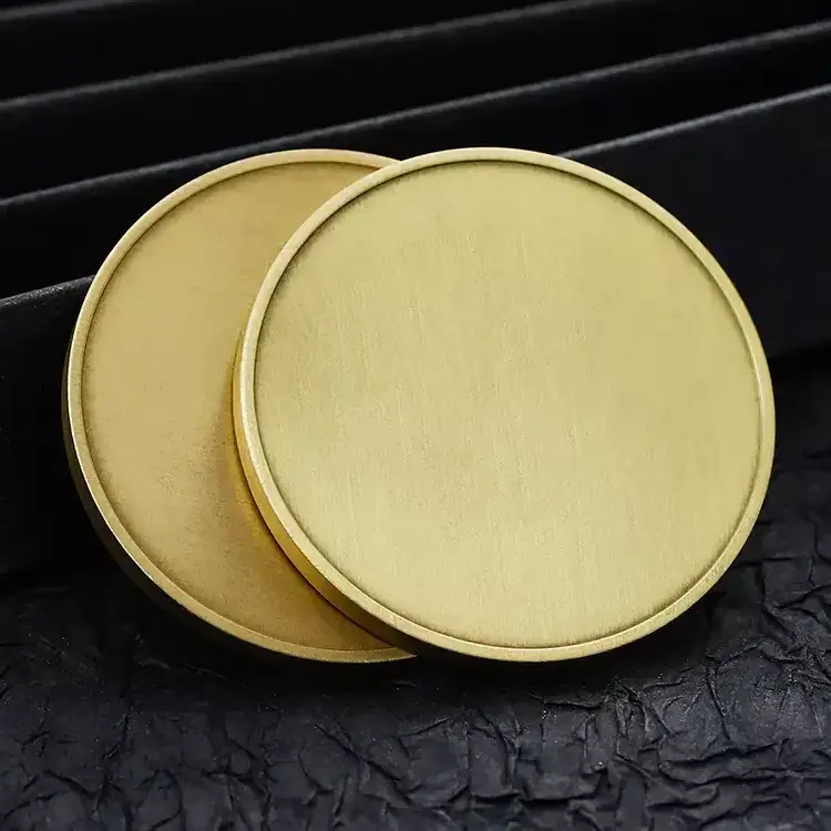 No Mold Fee 30Mm 40Mm 50Mm Custom Coin Banks Brass Copper Bronze Challenge World Coin Blank Coins For Laser Engraving Or Print