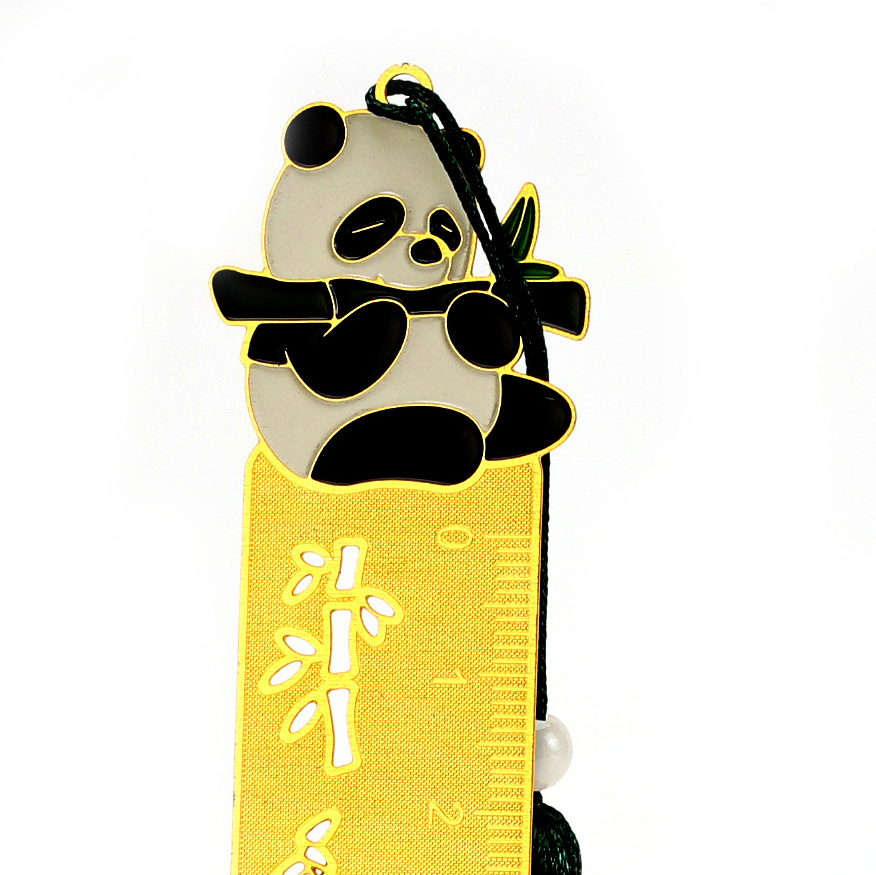 Promotional Bookmarks With Tassel Bookmarks Metal Custom Design Panda Bookmark Ruler