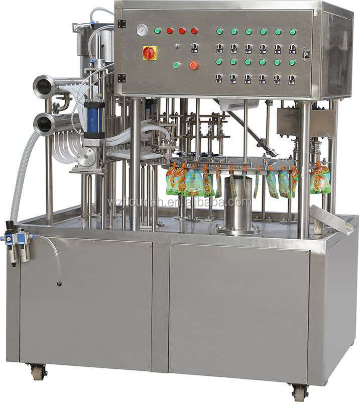 Automatic Stand Up Pouch Filling Machine For Yogurt