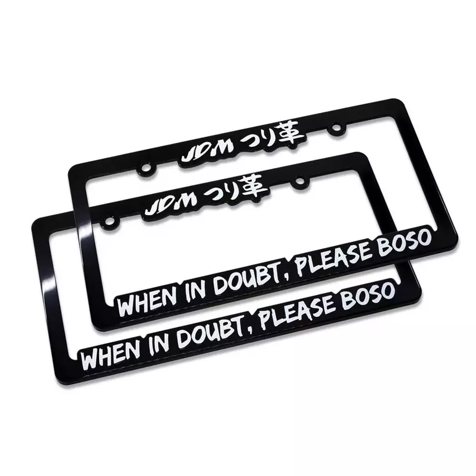 Custom Plastic Car License Plate Frames Motor License Frame Car Number Cover Car license Plate Frame Holder