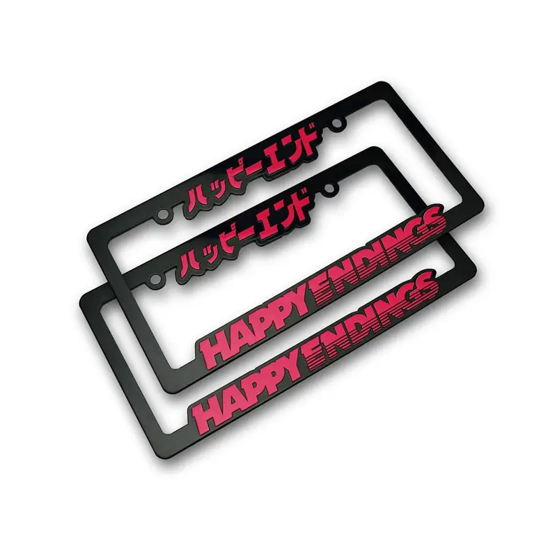 Custom Plastic Car License Plate Frames Motor License Frame Car Number Cover Car license Plate Frame Holder