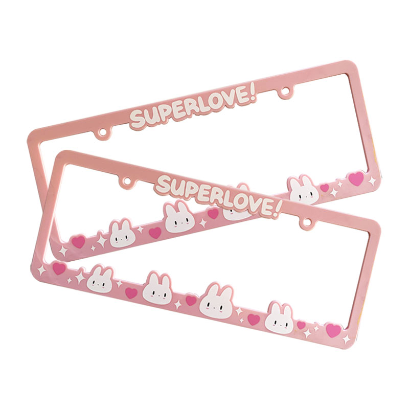 Custom Plastic Car License Plate Frames Motor License Frame Car Number Cover Car license Plate Frame Holder