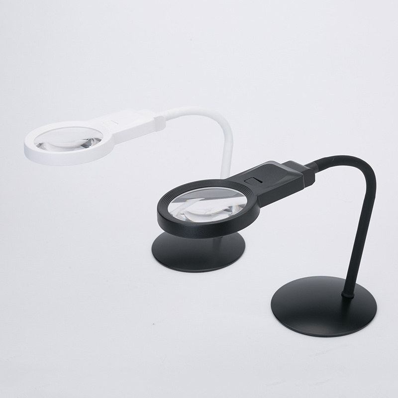 Acrylic Optical Lens Reading Large Magnifying Glass LED Magnifying Lamp Desktop Magnifier