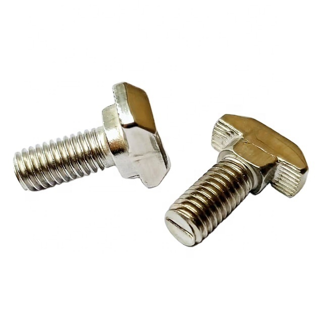 Wholesale Stainless Steel 304 T slot stud Sliding bolt M5*10/12/16/20 T hammer head bolt screw