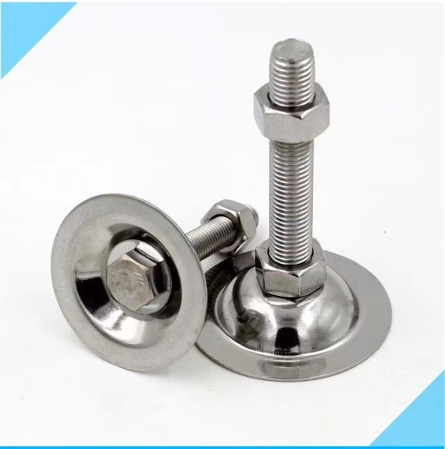 304 Heavy Duty Stainless Steel M8 M10 M12 M14 M16 M20 Outdoor Furniture Leg Adjustable Fixed Horn Leveling Feet