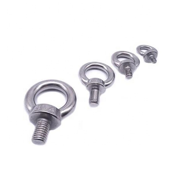 Cheap price M3-M36 Stainless Steel 304 Eyebolt Lifting Eye Bolts Ring Screw Loop Hole Bolt For Cable Rope Lifting