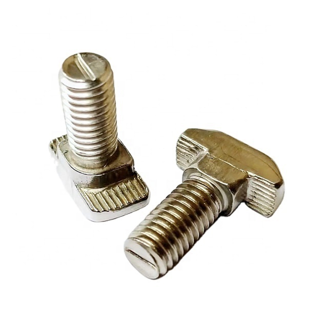 Wholesale Stainless Steel 304 T slot stud Sliding bolt M5*10/12/16/20 T hammer head bolt screw