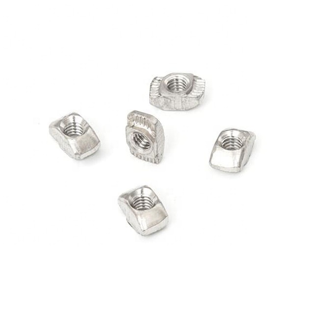 T-nut M4/M5/M6/M8 Top Loading Stainless Steel Sliding Hammer Head Nut For 20/30/40/45 Series Aluminum Profile