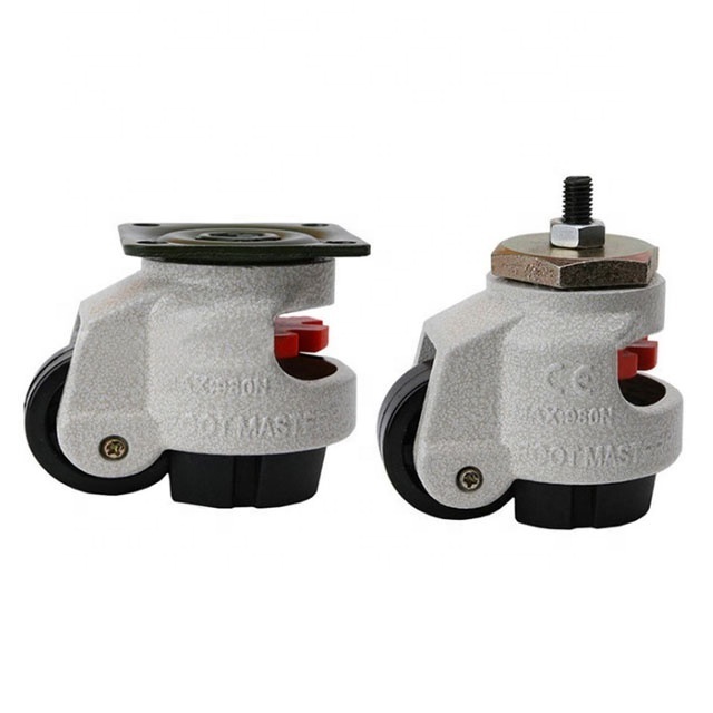 GD-40F/40S Retractable Leveling Swivel Wheel Castor Industrial Heavy Duty Adjustable Wheel Casters