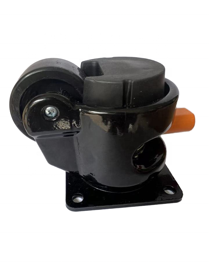 Leveling Casters Heavy Duty Retractable Castor Wheels with Adjustment handle