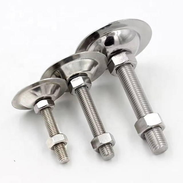 304 Heavy Duty Stainless Steel M8 M10 M12 M14 M16 M20 Outdoor Furniture Leg Adjustable Fixed Horn Leveling Feet