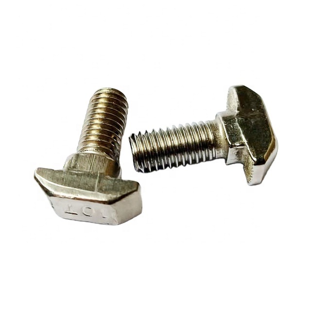 Wholesale Stainless Steel 304 T slot stud Sliding bolt M5*10/12/16/20 T hammer head bolt screw