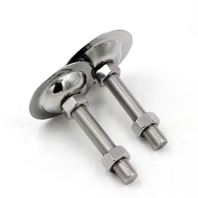 304 Heavy Duty Stainless Steel M8 M10 M12 M14 M16 M20 Outdoor Furniture Leg Adjustable Fixed Horn Leveling Feet