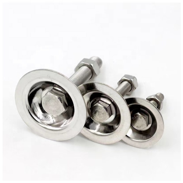 304 Heavy Duty Stainless Steel M8 M10 M12 M14 M16 M20 Outdoor Furniture Leg Adjustable Fixed Horn Leveling Feet