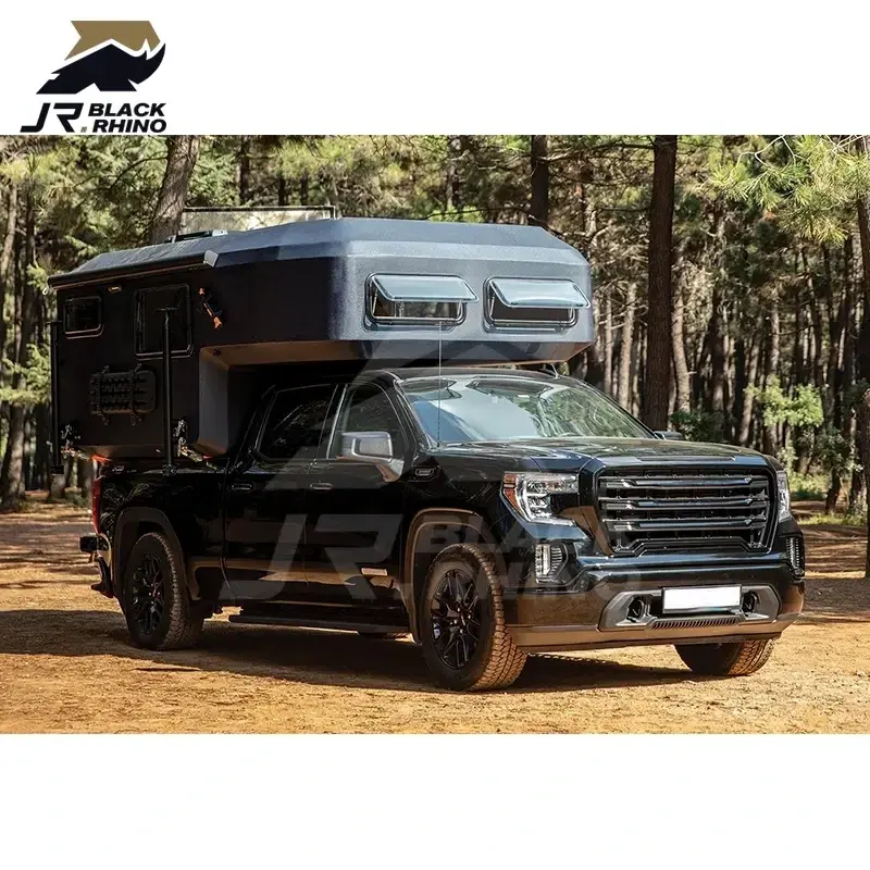 Hot selling slide in off-road fiberglass light pickup truck camper for pickup camper F150 USA