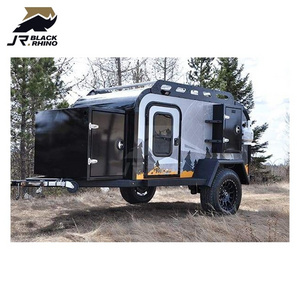 Custom Made Off Road Small 4X4 Teardrop Camper Tra Mini Camper Tent Trailer For Camping