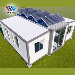 Weizhengheng expandable flat pack prefab module home 30 ft container expandable house with solar energy