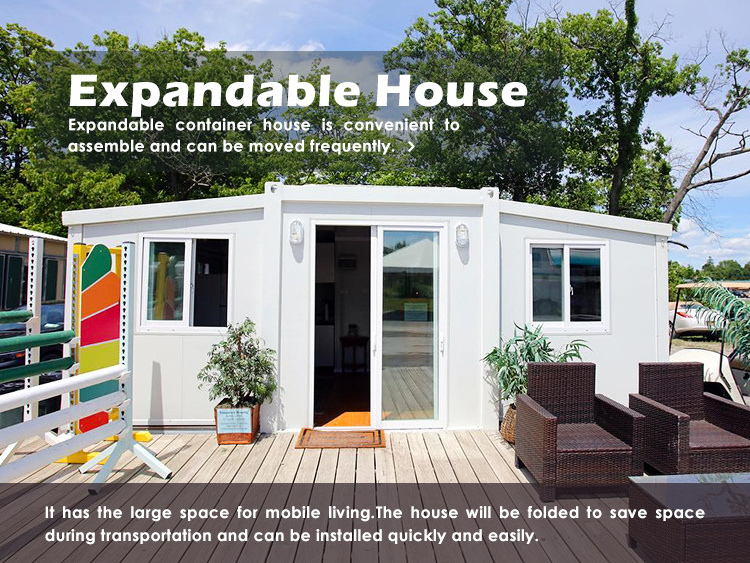 20ft 30ft 40ft expandable granny flat prefabricated portable container house good prices for sale