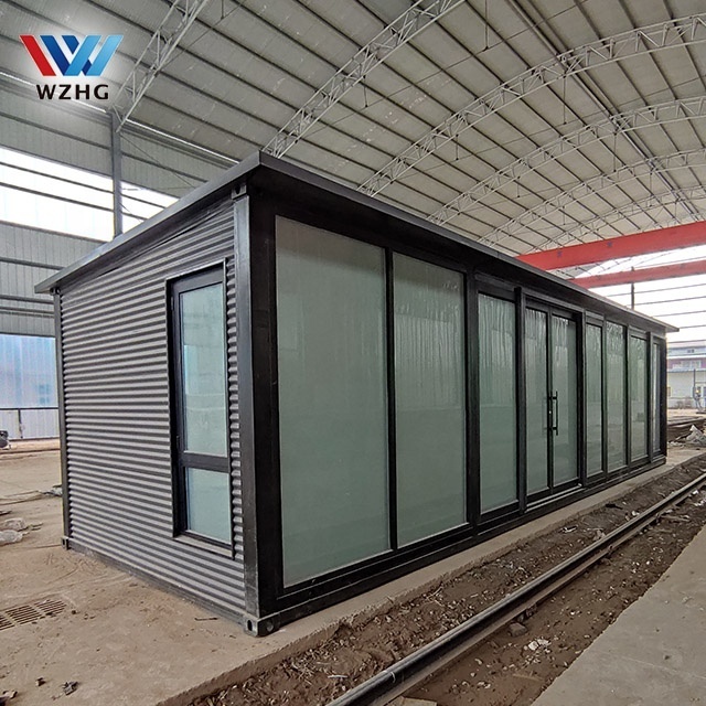 Modified 40ft shipping living prefab glass houses modular custom containers homes for sale in usa