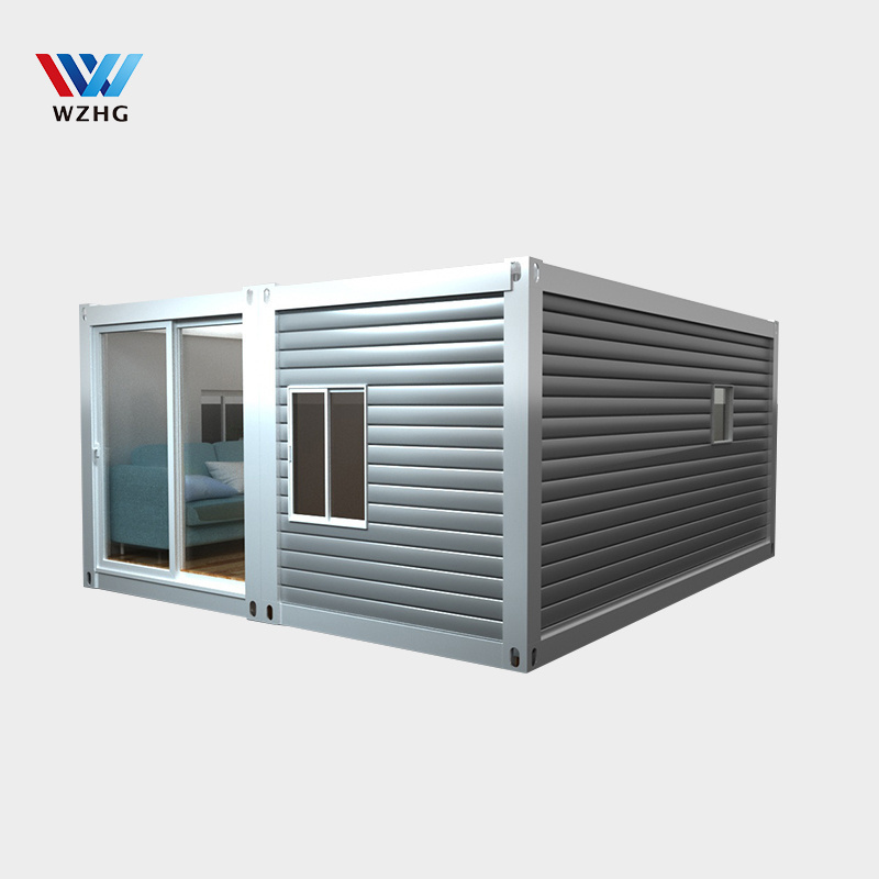 Prefabricated flat pack frame fast install 20 ft 40 ft foldable container houses homes