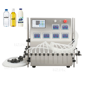 HZPK Semi Automatic Diaphragm Numerical Control 12 Head Liquid Filling Machine