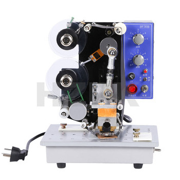 HZPK Semi-automatic Electric Hot Stamp Ribbon Code Printer Ribbon Coding machine HP-241B