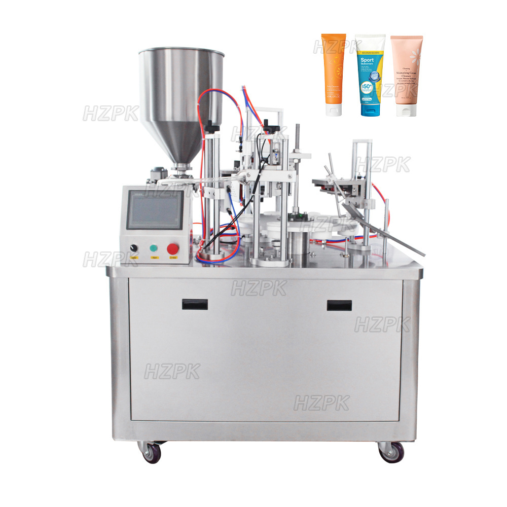 HZPK Semi-auto Ultrasonic Plastic Tube Filling And Sealing Machine