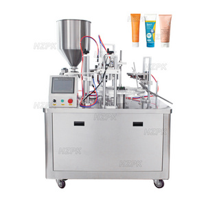 HZPK Semi-auto Ultrasonic Plastic Tube Filling And Sealing Machine