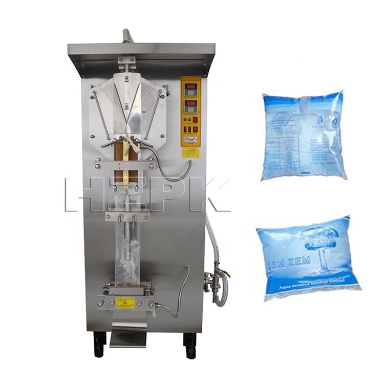 HZPK automatic beverage liquid milk drinking water juice oil plastic bag sachet packaging sealing filling packing machine