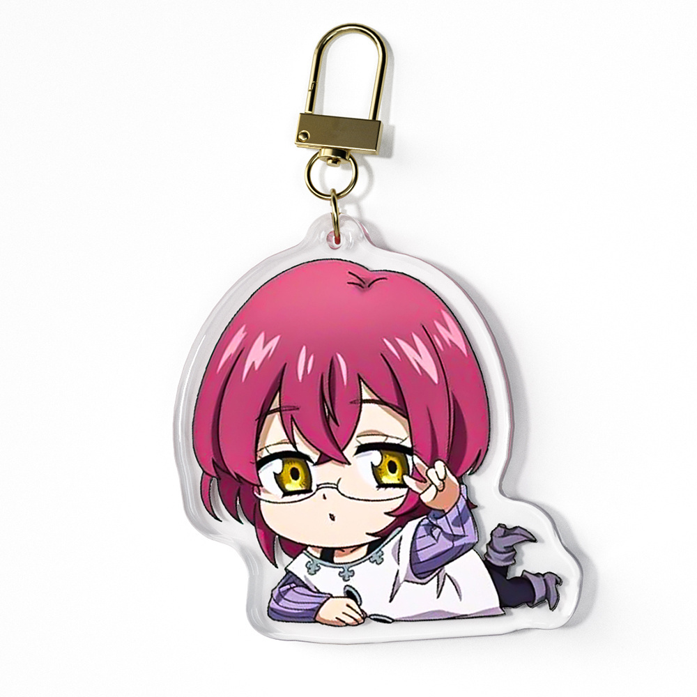 Paka 2023 Best Custom Printed Acrylic Keychain Kawaii Bulk Acrylic Charms Key chain Plastic Clear Anime Figure Acrylic Keychain