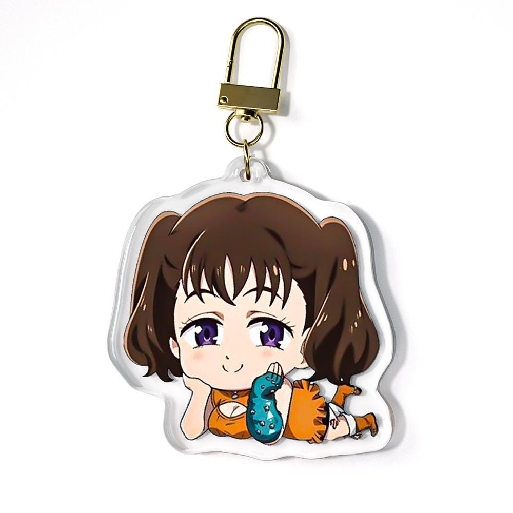 Paka 2023 Best Custom Printed Acrylic Keychain Kawaii Bulk Acrylic Charms Key chain Plastic Clear Anime Figure Acrylic Keychain