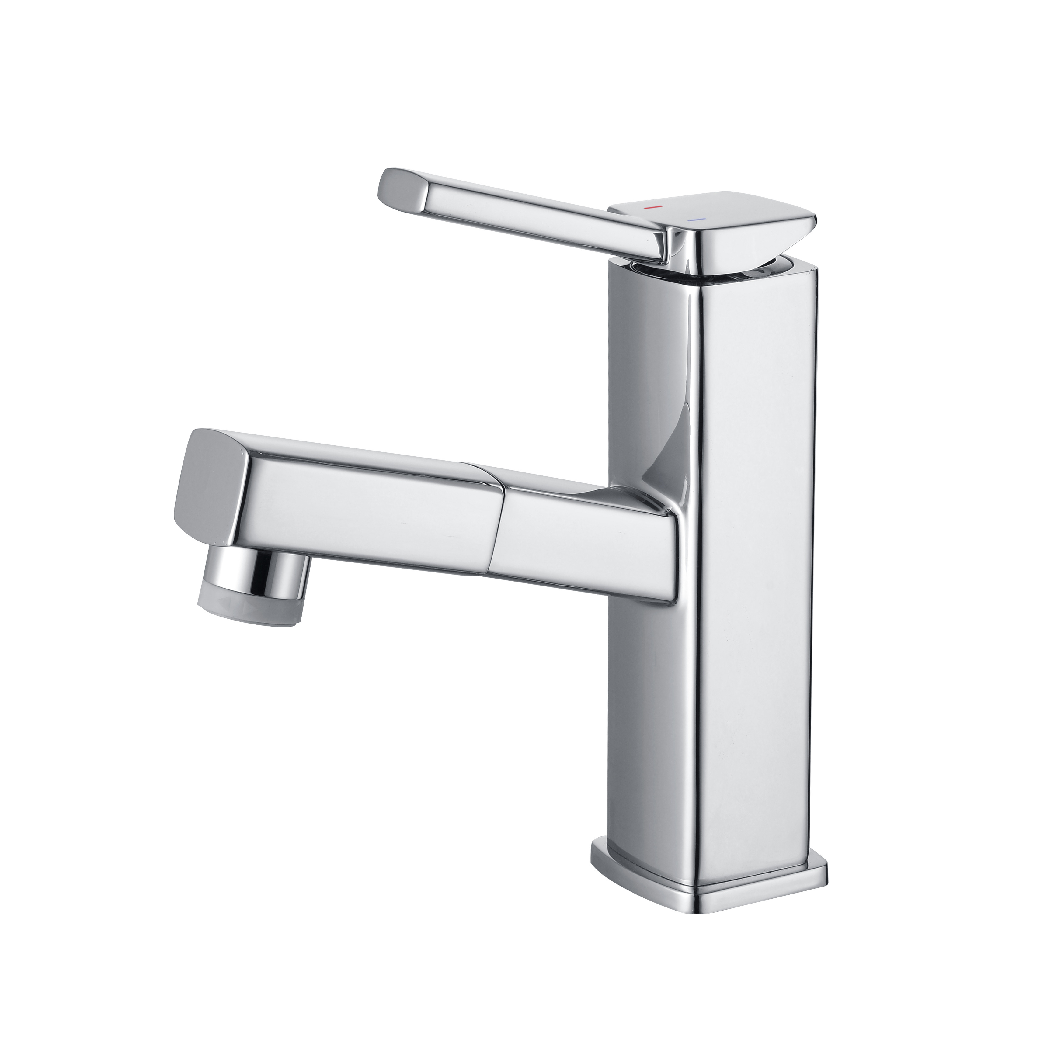 New Design Hot Sell Basin Faucet Pull Out Bathroom Faucet Brass Hot and Cold Water Basin Faucet