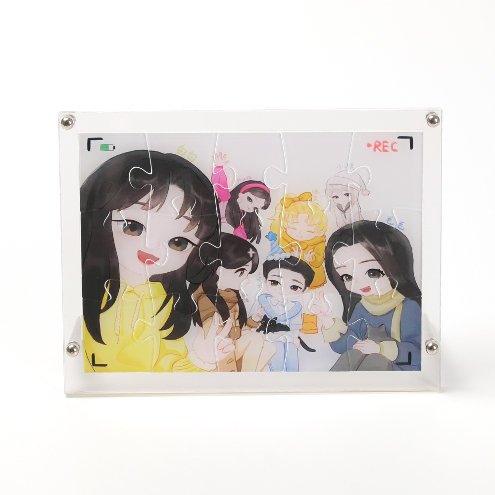 Custom Acrylic Photo Display Frame advanced technology good price acrylic puzzle