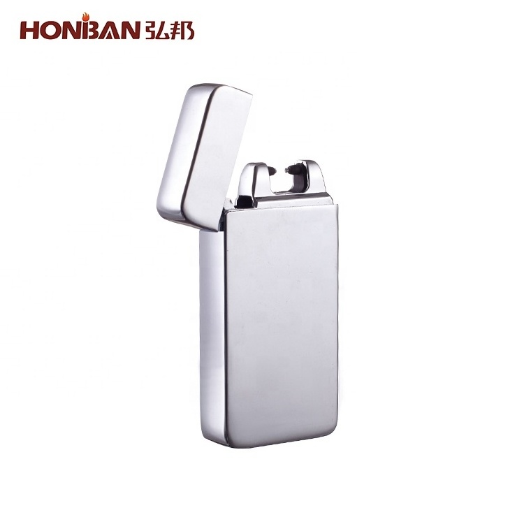 Windproof Cross Arc USB Rechargeable Electronic Cigarette Lighter , USB Rechargeable Flameless Aansteker Lighter