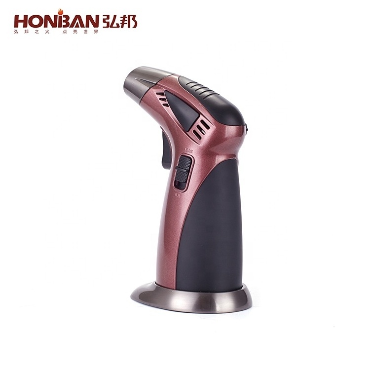 Popular a refillable cigar lighter torch gas bbq torch lighter