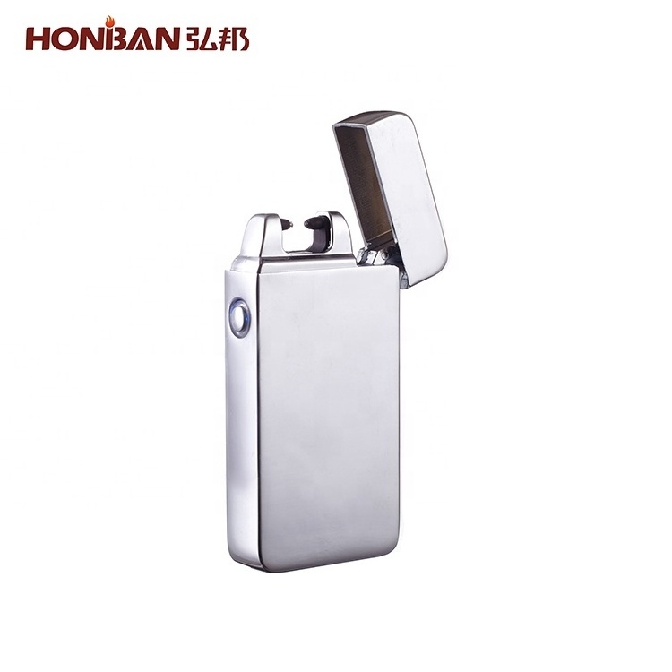 Windproof Cross Arc USB Rechargeable Electronic Cigarette Lighter , USB Rechargeable Flameless Aansteker Lighter