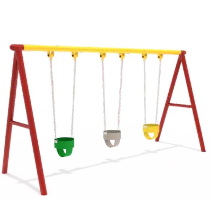 Outdoor kids play swing for playground