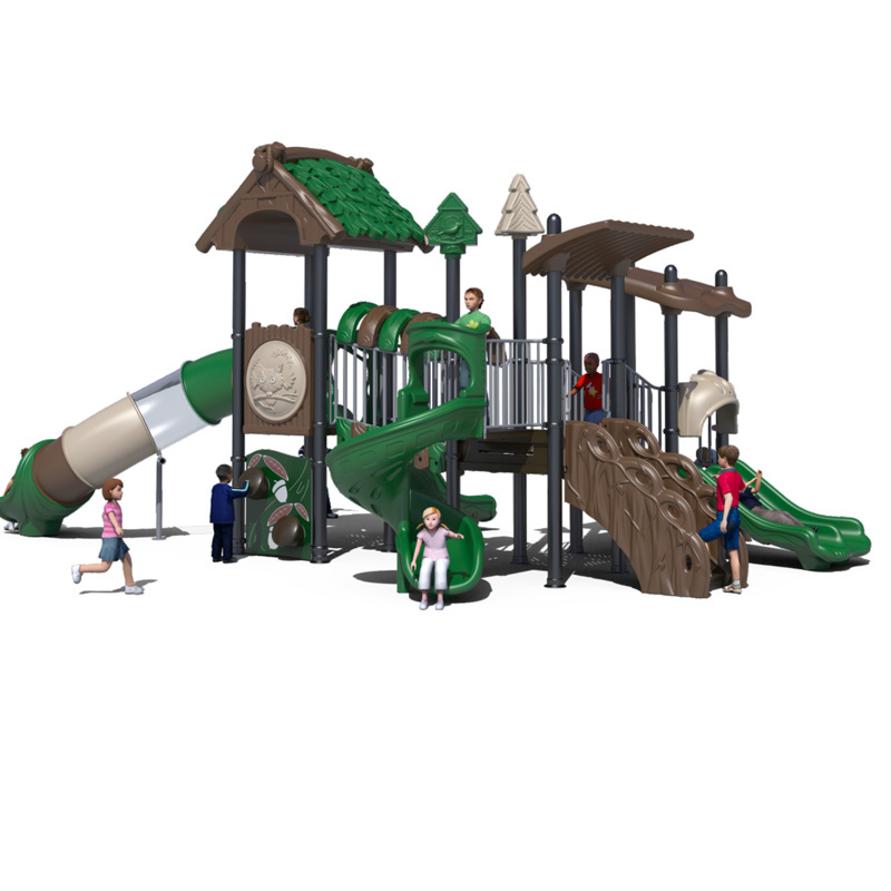 outdoor jungle garden park toys gym carnival rides tube swing set playground kids playhouse stand plastic slide