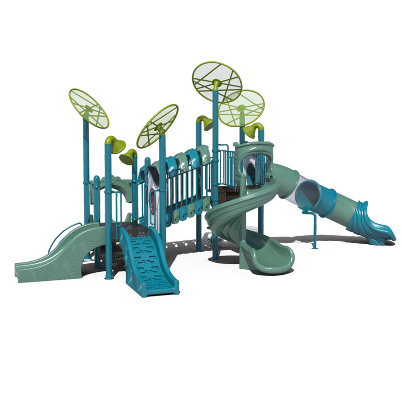 large outdoor combination garden park toys ride tube swing set playground kids playhouse stand plastic slide