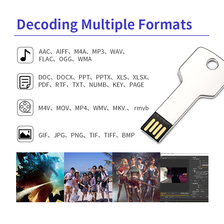 Wholesale Custom 8gb 16gb 32gb 64gb u disk Pendrive Memory Stick Usb Flash Drive key